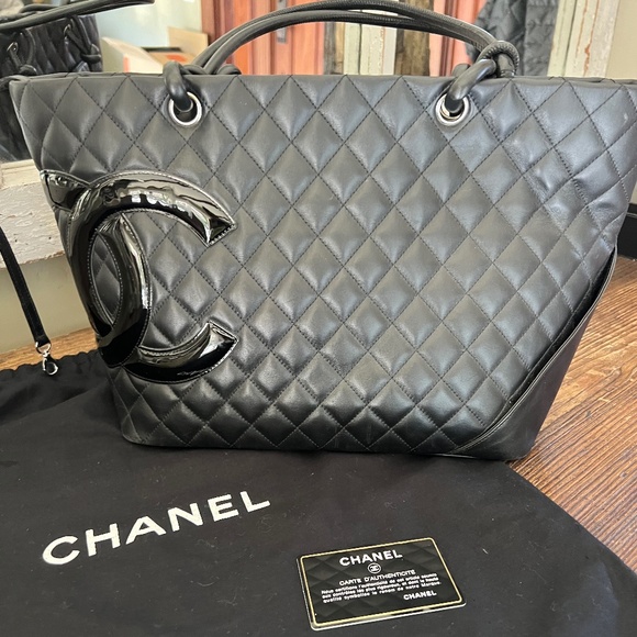 CHANEL Handbags - Vintage Chanel -Cambon Ligne Diamond Quilted Tote Bag -Large-Pre-Loved